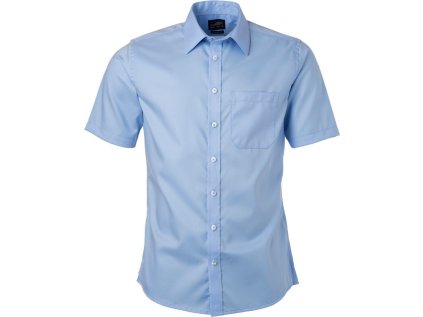 Mikro keprová košile s krátkým rukávem  JN 684 (Barva white, Velikost S)