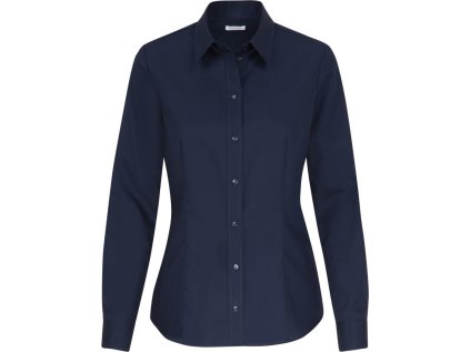 Popelínová halenka s dlouhým rukávem  Blouse Regular LSL (Barva white, Velikost (34))