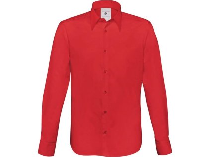 Popelínová elastická košile s dlouhým rukávem  London (Barva white, Velikost S)