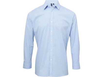 Popelínová kostkovaná košile s dlouhým rukávem  PR 220 (Velikost XS, Barva red/white)