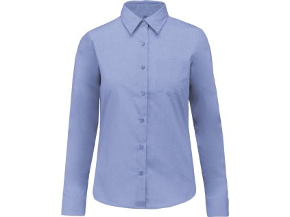 Popelínová halenka "Jessica" s dlouhým rukávem  K 549 (Barva white, Velikost XS)