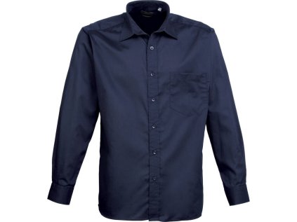 Popelínová košile s dlouhým rukávem  PR 200 (Barva white, Velikost 37.)