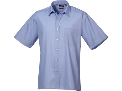 Popelínová košile s krátkým rukávem  PR 202 (Barva white, Velikost 37.)