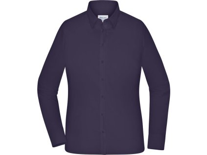 Halenka ze smíšeného popelínu s dlouhým rukávem  JN 1373 (Barva white, Velikost XS)