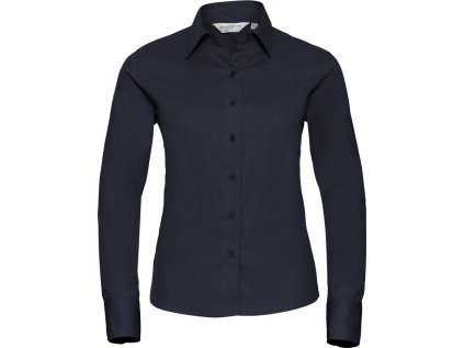 Keprová halenka s dlouhým rukávem  916F (Velikost XS, Barva classic red)