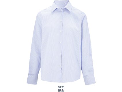 Mikro keprová košile s dlouhým rukávem  Baptiste Men (Velikost S, Barva blue stripes)