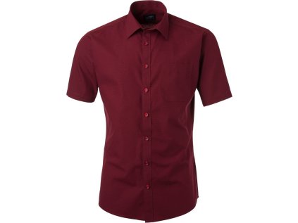 Popelínová košile s krátkým rukávem  JN 680 (Barva white, Velikost S)