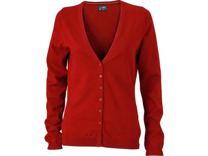 Dámský pletený cardigan s výstřihem do V  JN 660 (Barva black, Velikost XS)