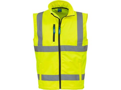 Hi-Vis softshellová vesta  HV 006 (Velikost S, Barva hi vis yellow)