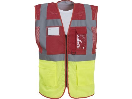 Hi-Vis síťovaná bezpečnostní vesta  HVW 820 (Velikost S, Barva hi vis yellow)