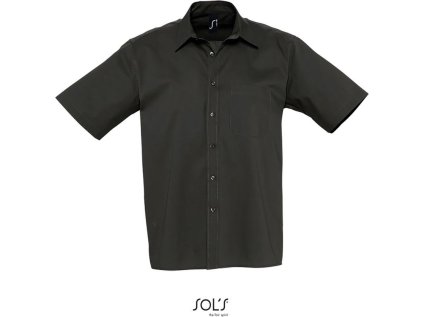 Popelínová košile s krátkým rukávem  Berkeley (Velikost S, Barva bright pink)