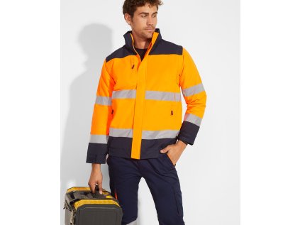 Pánská reflexní bunda Epsylon (Velikost 3XL, Barva modrošedá/svítivá žlutá (23221))