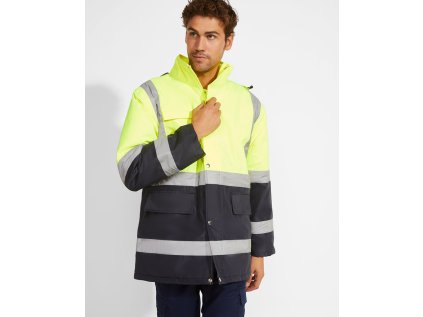 Pánská pracovní bunda Merak (Barva svítivě žlutá (221), Velikost 3XL)