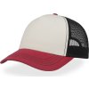 5 panelová Trucker kšiltovka  Rapper Canvas-S (Velikost onesize, Barva navy/burgundy/khaki)
