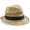 Klobouk v pleteném vzhledu "Summer Trilby"  B 730 (Barva natural, Velikost S/M)