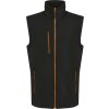 2-vrstvá softshellová vesta "Navigate"  TRA 915 (Velikost S, Barva black/orange pop)
