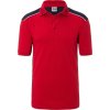 Pánské pracovní piqué polo - Color  JN 858 (Velikost XS, Barva red/navy)