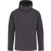 Pánská 3-vrstvá softshellová bunda s kapucí  K 413 (Barva black, Velikost S)