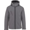 Pánská 3-vrstvá softshellová bunda s kapucí  K 413 (Barva black, Velikost S)