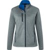 Dámská 2-vrstvá melanžová softshellová bunda  JN 1147 (Velikost XS, Barva dark melange/black)