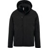 Pánská 3-vrstvá softshellová parka s kapucí  K 650 (Barva black, Velikost S)