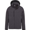 Pánská 3-vrstvá softshellová parka s kapucí  K 650 (Barva black, Velikost S)