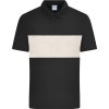 Bio polo "Colour-Block"  8050 (Velikost XS, Barva black/sandstone)