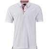 Pánské piqué polo v tradičním krojovém vzhledu  JN 716 (Velikost S, Barva white/red white)