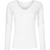 Dámské tričko s dl. rukávem a výstřihem do V - X.O  1560 (Barva white, Velikost XS)