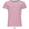Pánské pruhované tričko  Miles Men (Barva white/red, Velikost S)