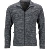 Pánská melírovaná fleecová bunda  JN 770 (Velikost S, Barva blue melange/navy)