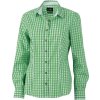 Popelínová kostkovaná halenka v tradičním vzhledu  JN 637 (Velikost XS, Barva green/white)