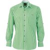 Popelínová kostkovaná košile v tradičním vzhledu  JN 638 (Velikost S, Barva green/white)