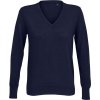 Dámský svetr s výstřihem do V  Sullivan Women (Velikost S, Barva night blue)