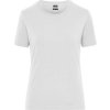 Dámské pracovní elast. tričko z bio bavlny - Solid  JN 1801 (Barva white, Velikost XS)
