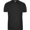 Pánské pracovní tričko - Solid  JN 890 (Barva black, Velikost XS)