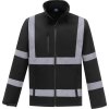 Hi-Vis softshellová bunda  HVK 09 (Barva black, Velikost S)