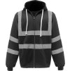 Hi-Vis mikina s kapucí  HVK 07 (Barva black, Velikost S)