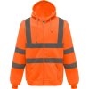 Hi-Vis mikina s kapucí  HVK 07 (Barva black, Velikost S)
