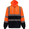 Hi-Vis mikina s kapucí  HVK 07 (Barva black, Velikost S)