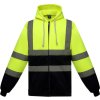 Hi-Vis mikina s kapucí  HVK 07 (Barva black, Velikost S)