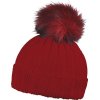 Zimní čepice Rib fur (Velikost UNI, Barva bordó (02))