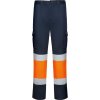 Pánské pracovní kalhoty Daily stretch HV (Velikost 38, Barva modrošedá/svítivá žlutá (23221))