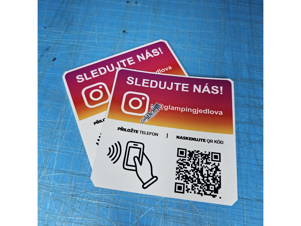 Instagram | 2 cedulky + 3 samolepky