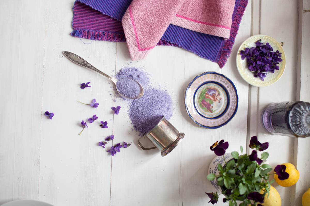 Recept na fialkový cukr