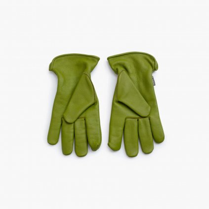 Pracovní rukavice kožené olivové L/XL Barebones Living