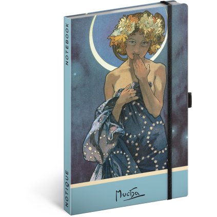 notes alfons mucha luna teckovany 13 21 cm 547055 44