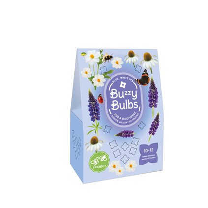 BAG 5 BUZZY BULBS BLUE-WHITE MIX 5 ks
