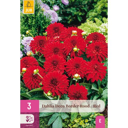 Jiřina DECO BORDER RED 3 ks