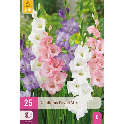 Mečík PASTEL MIX 25 ks